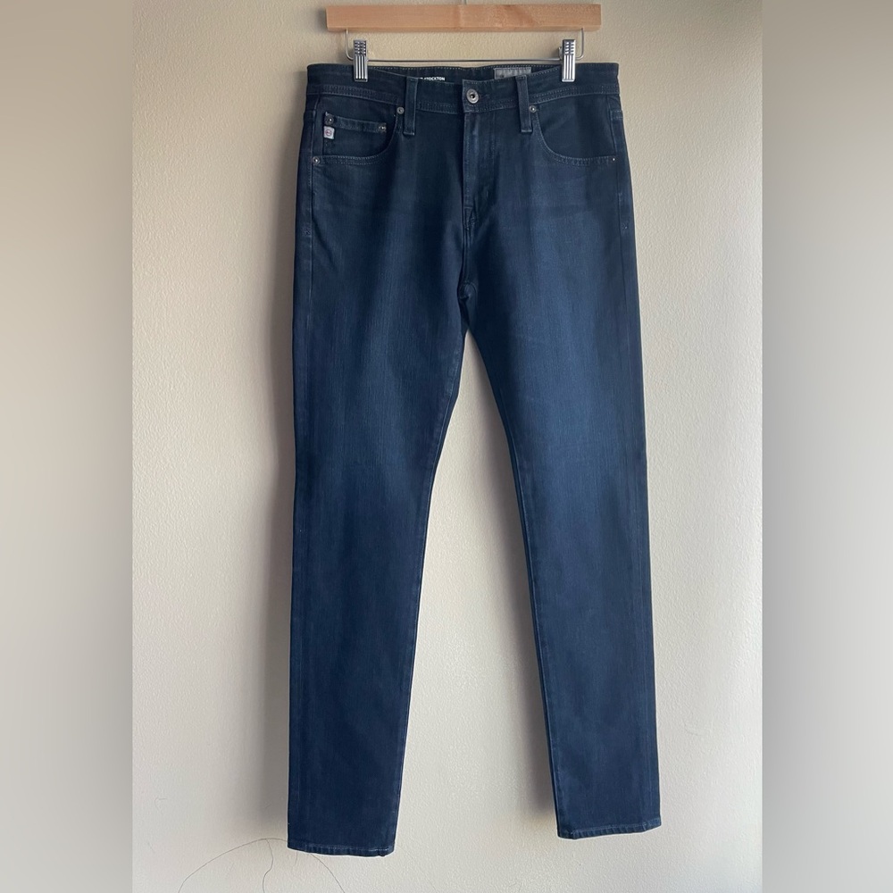 New AG Adriano Goldschmied Men Stockton Blue 360 Skinny Jeans Size 32x33 - Picture 1 of 8